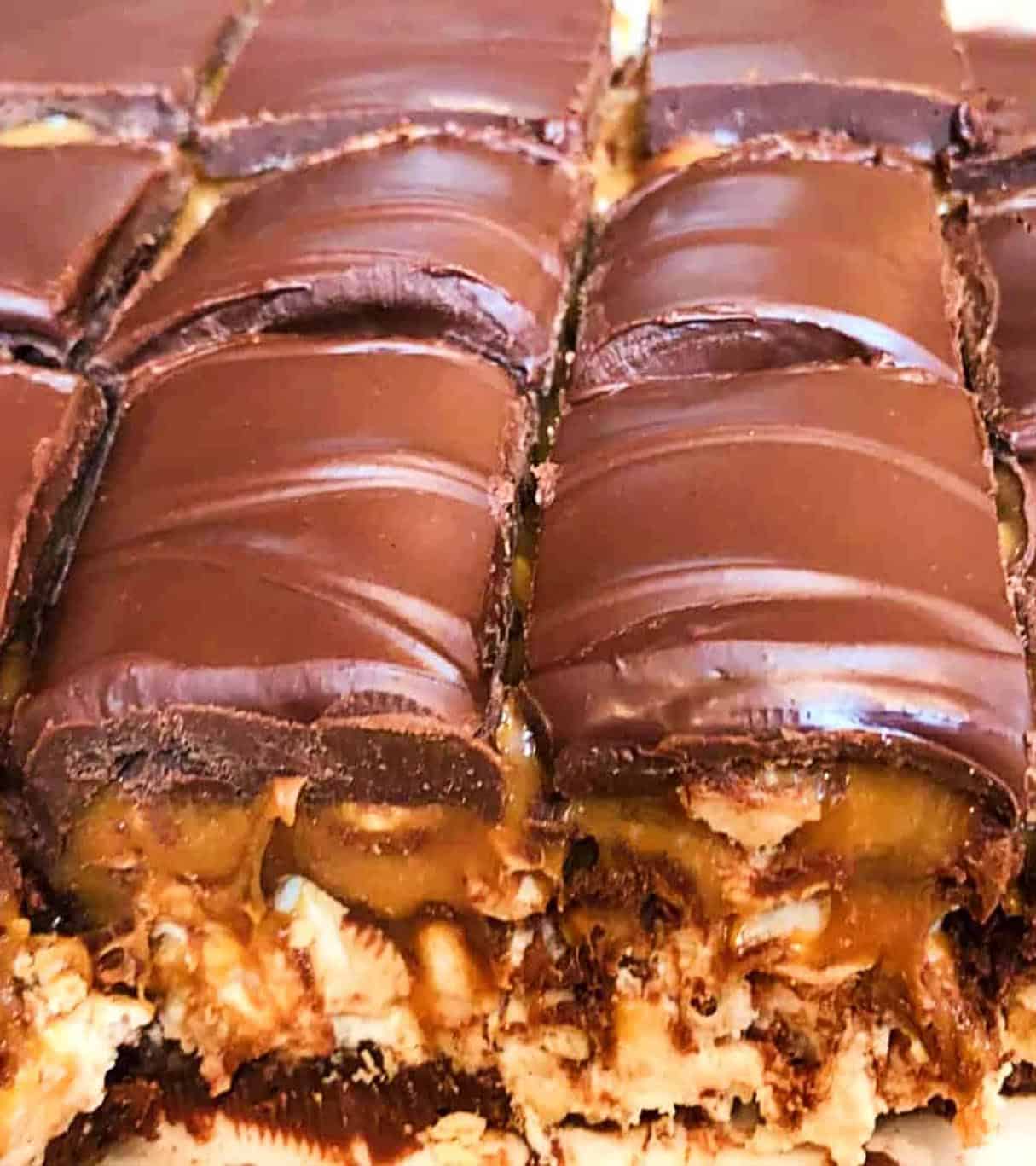 Homemade Snickers Bars
