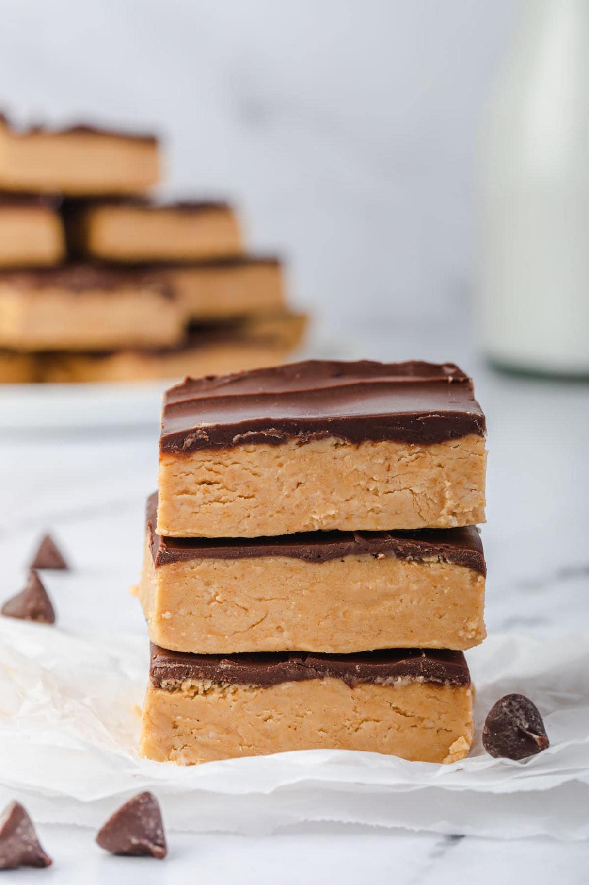No-Bake Peanut Butter Buckeye Bars