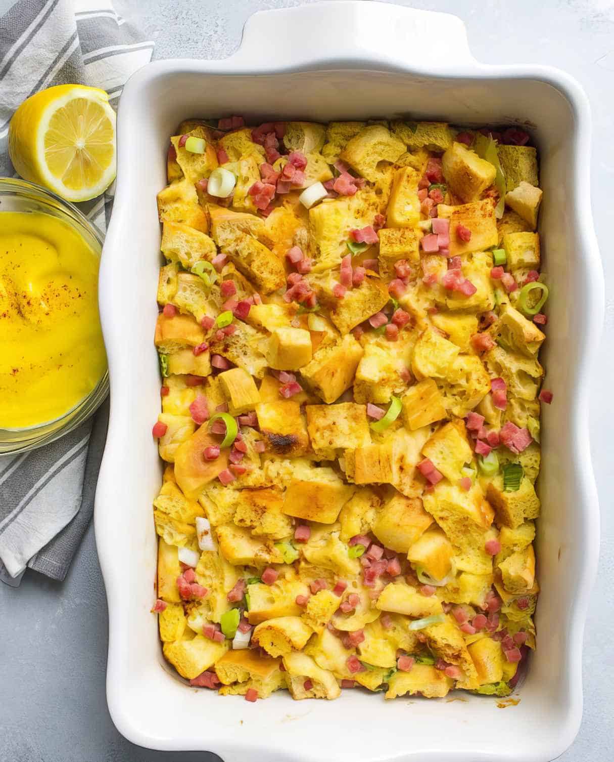 Overnight Eggs Benedict Bake
