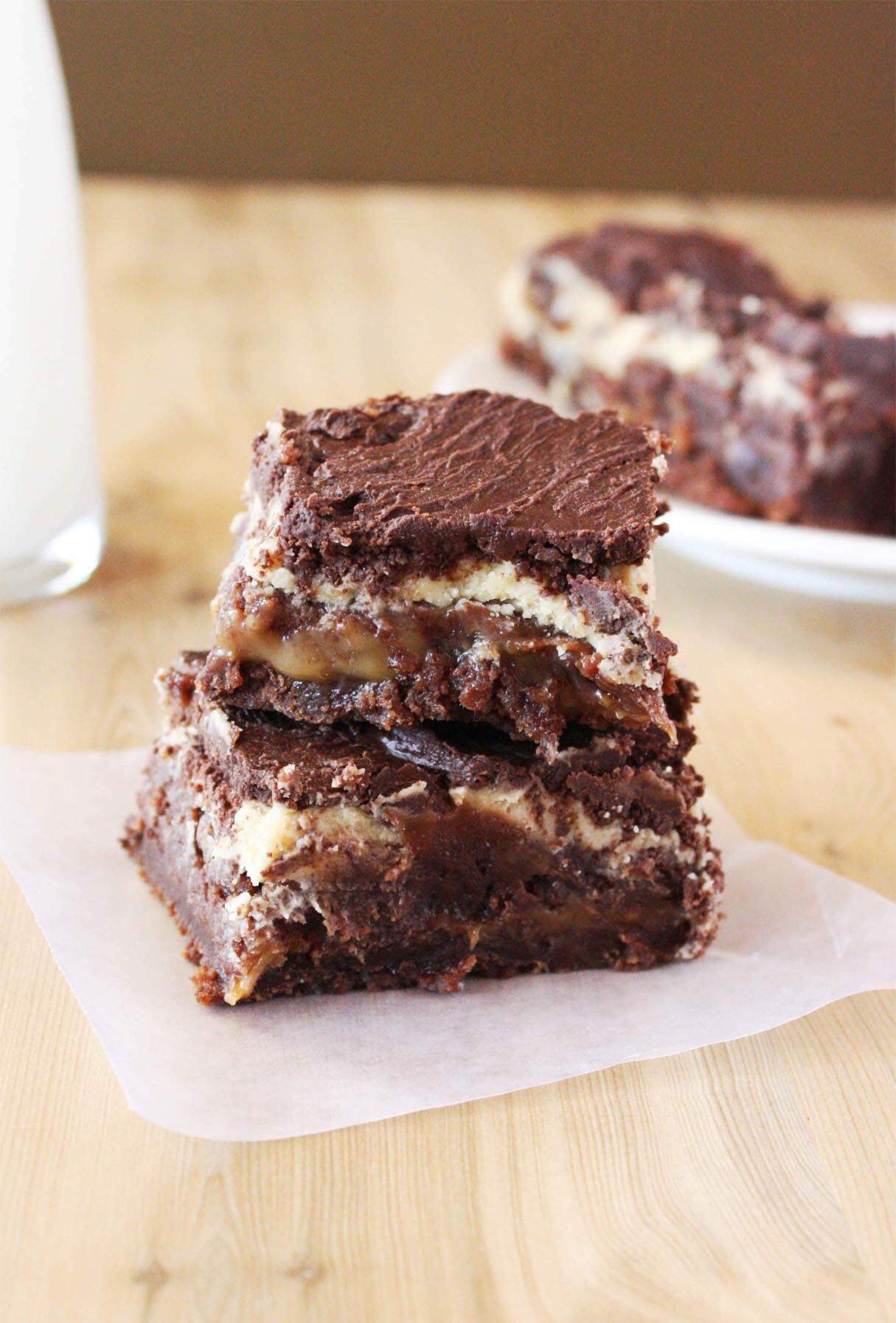 Peanut Butter Stuffed Brownies
