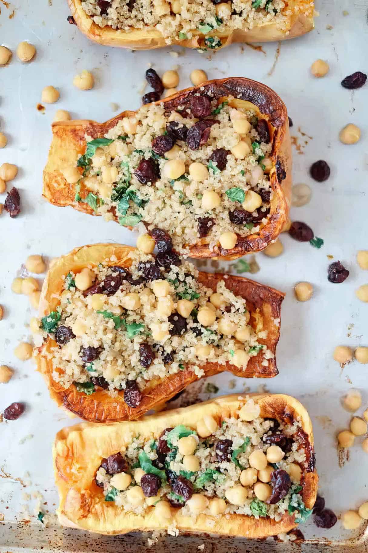 Quinoa Stuffed Butternut Squash
