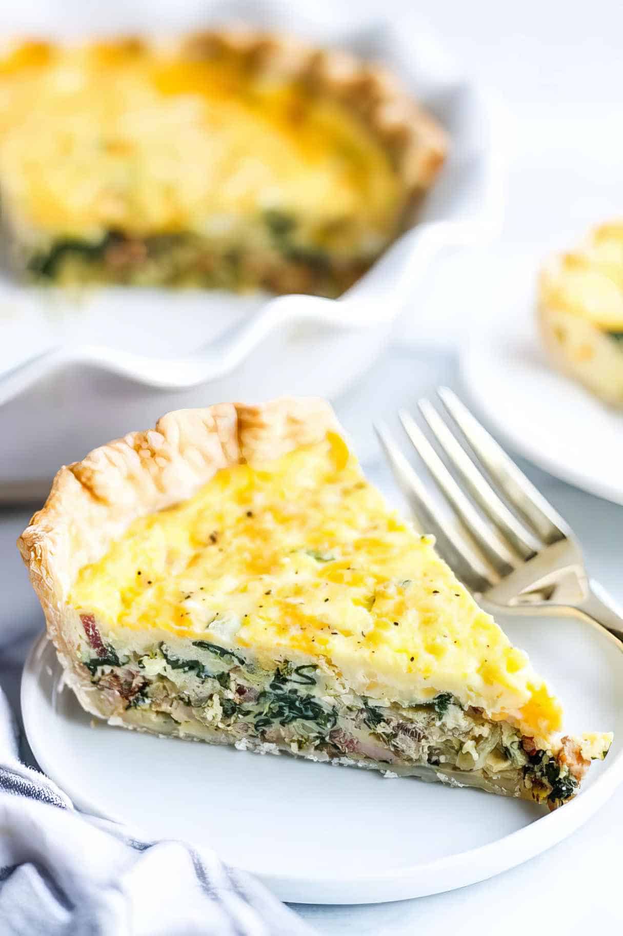 Spinach and Bacon Quiche Recipe