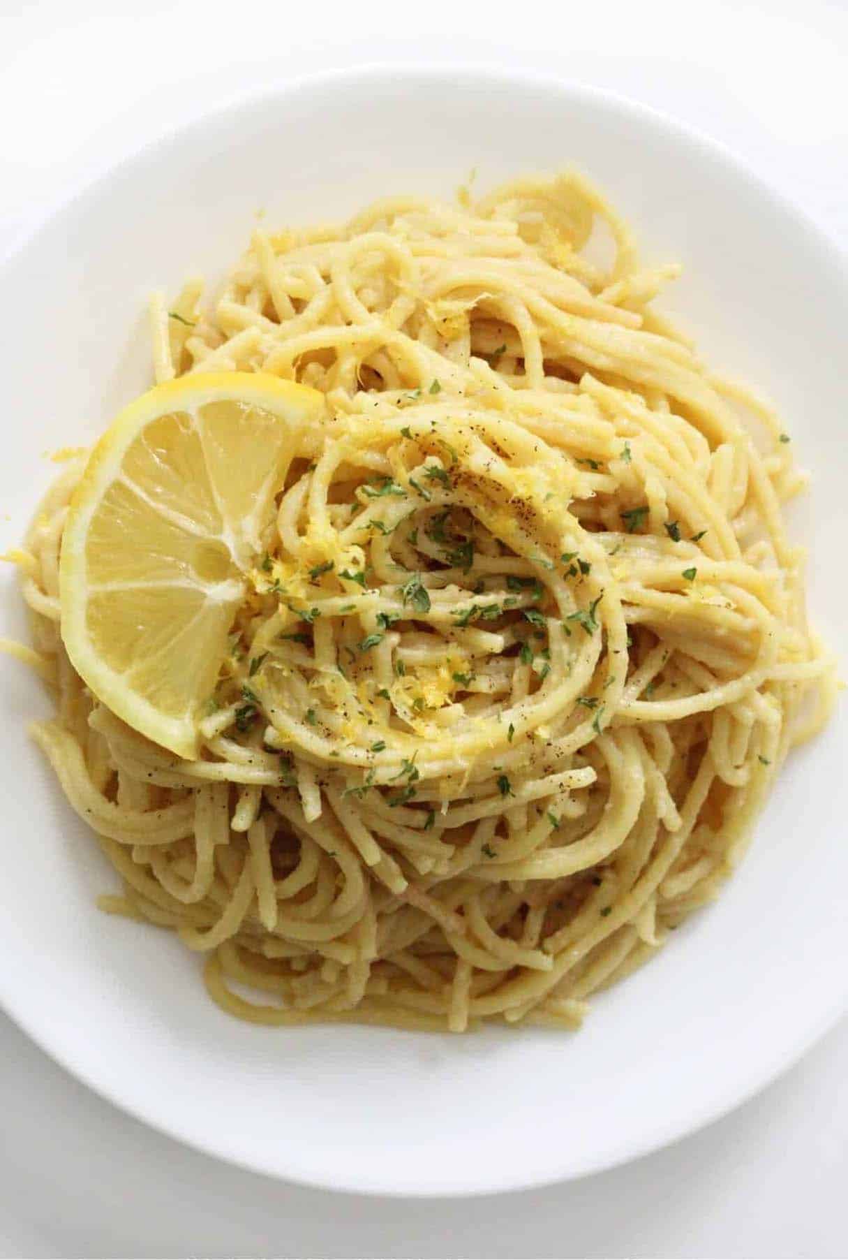 Vegan Pasta al Limone (Gluten-Free, Allergy-Free)
