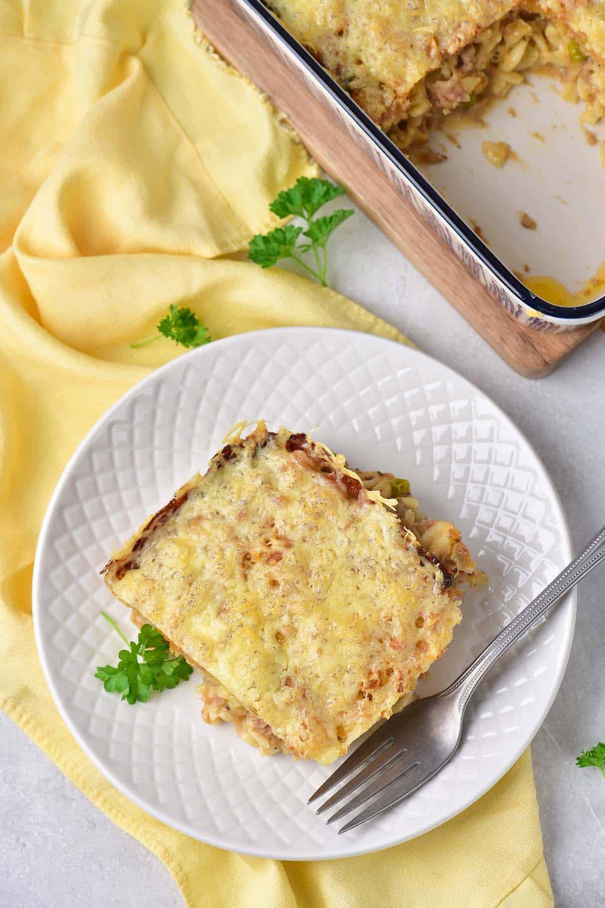 Easy Cheesy Tuna Casserole (Pantry Meal)