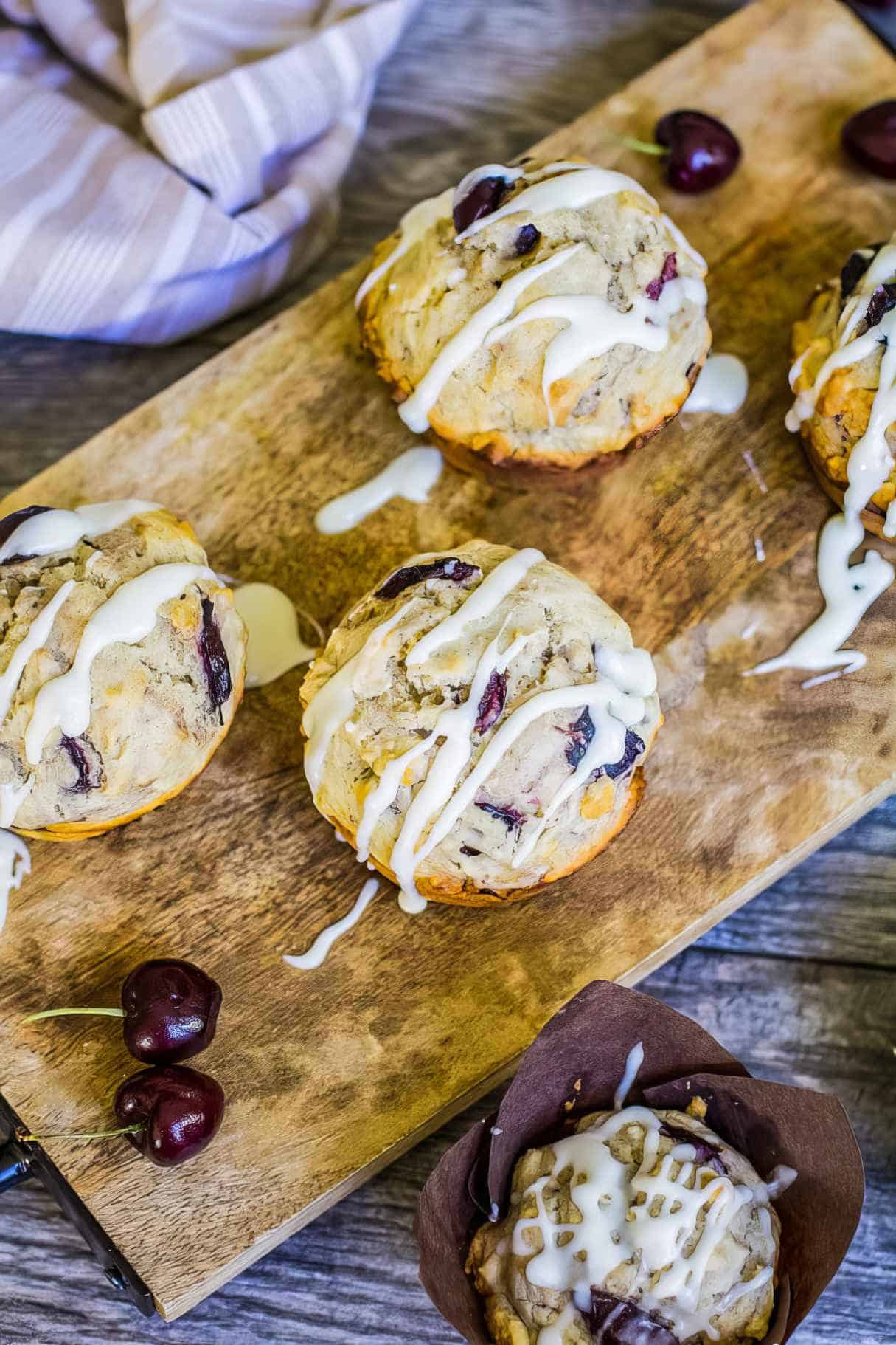 Fresh Cherry Muffins