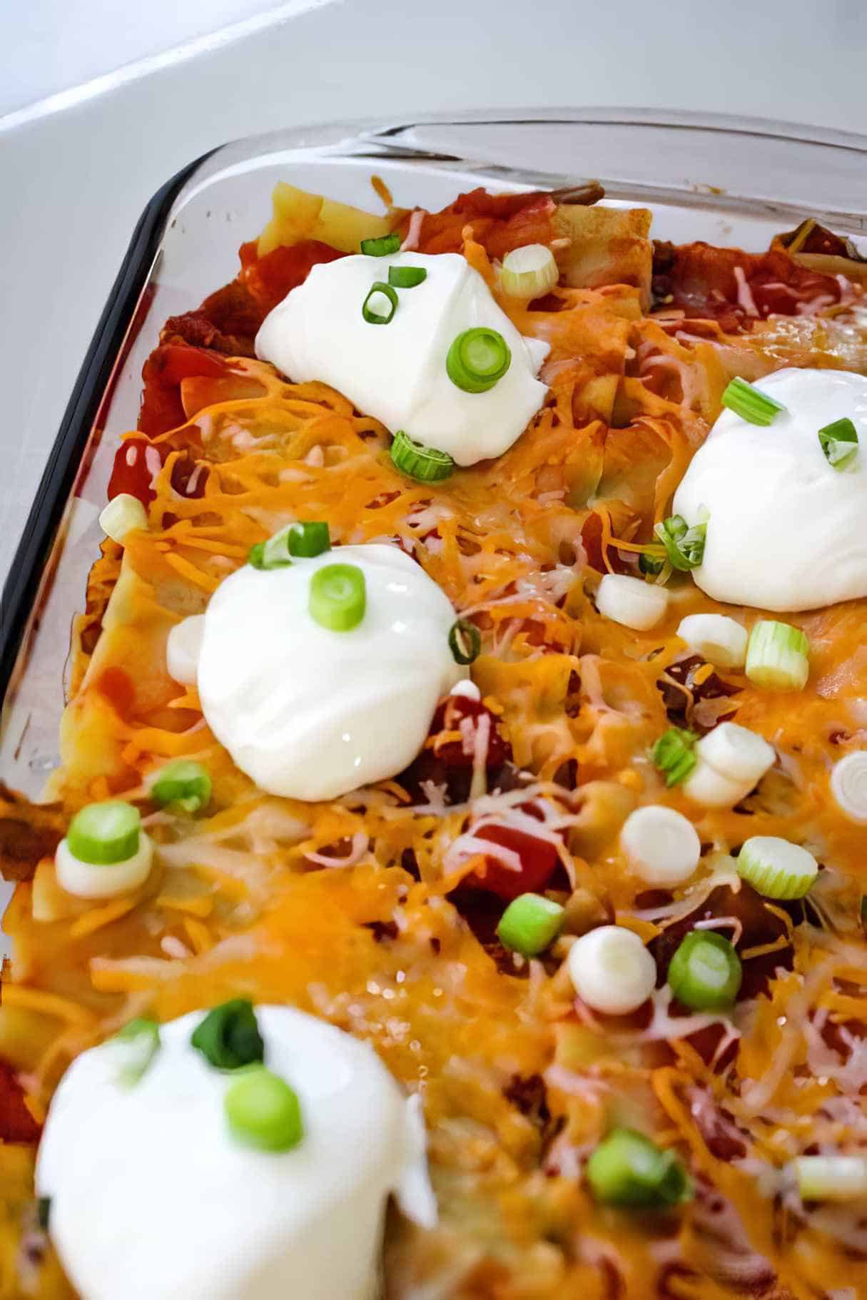 Cheesy Taco Lasagna