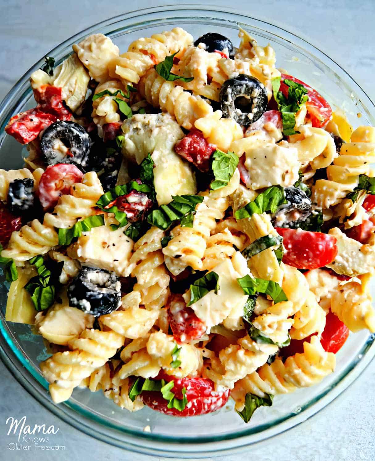 Creamy Italian Pasta Salad {Gluten-Free}