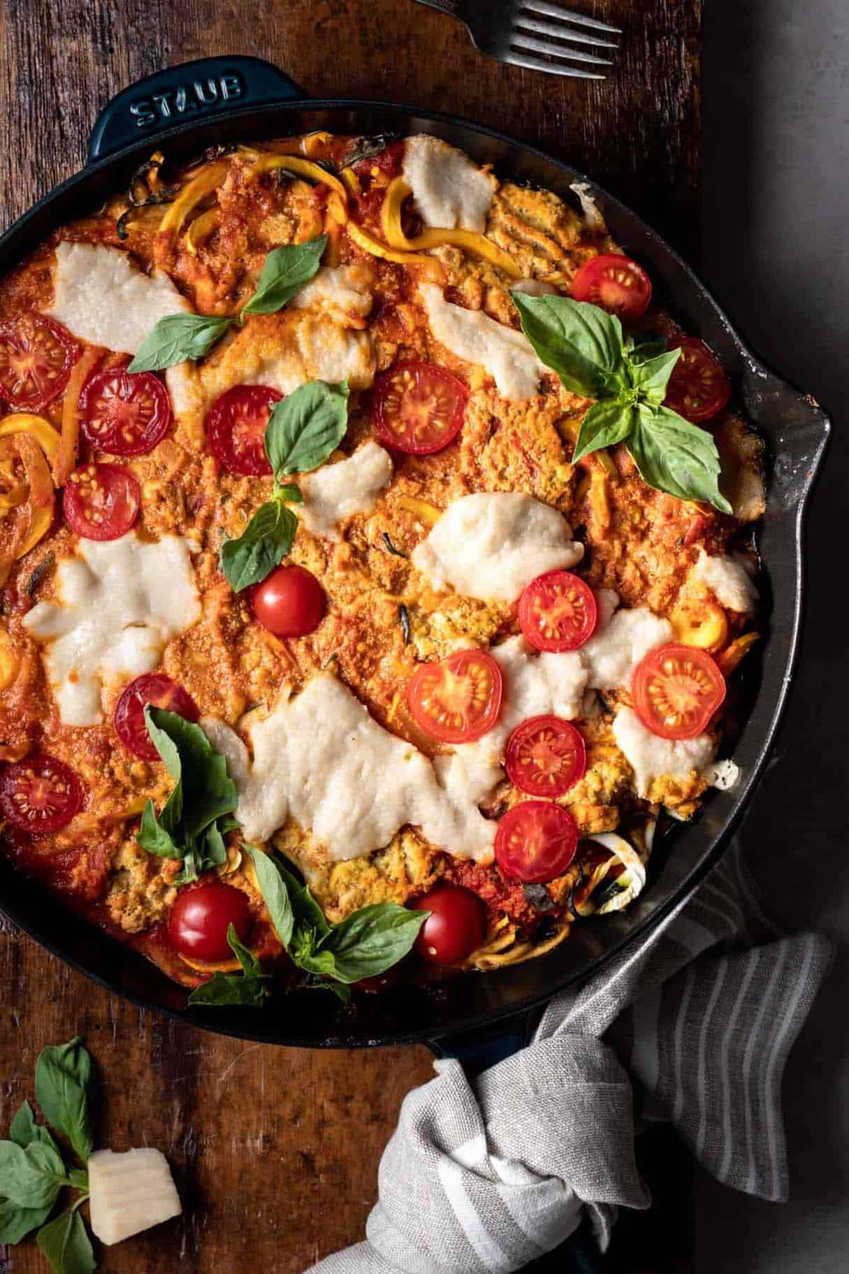 Summer Squash and Zucchini Lasagna (vegan)