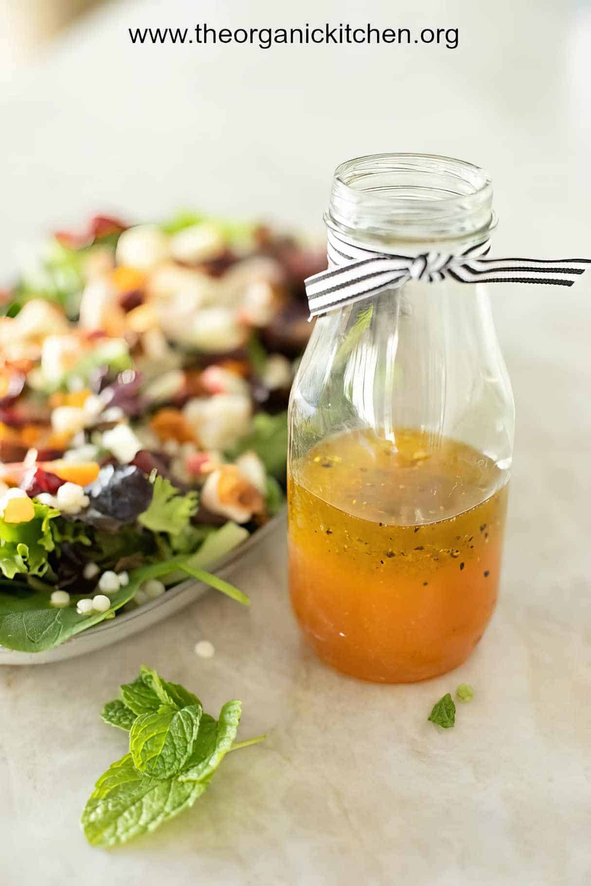 The Harvest Salad: Greens, Couscous, Fall Fruit and Apple Vinaigrette