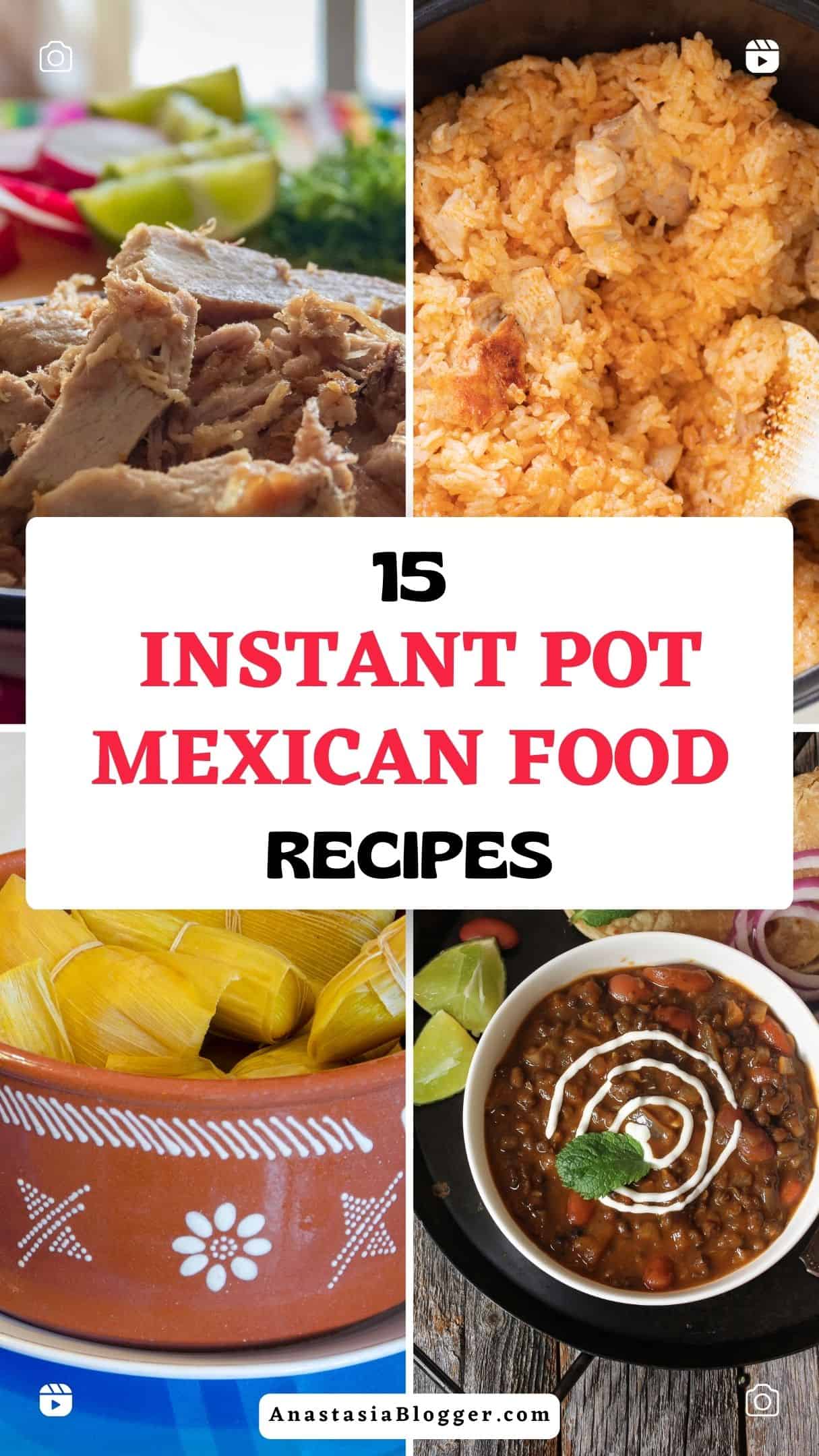 INSTANT POT MEXICAN FOOD RECIPES