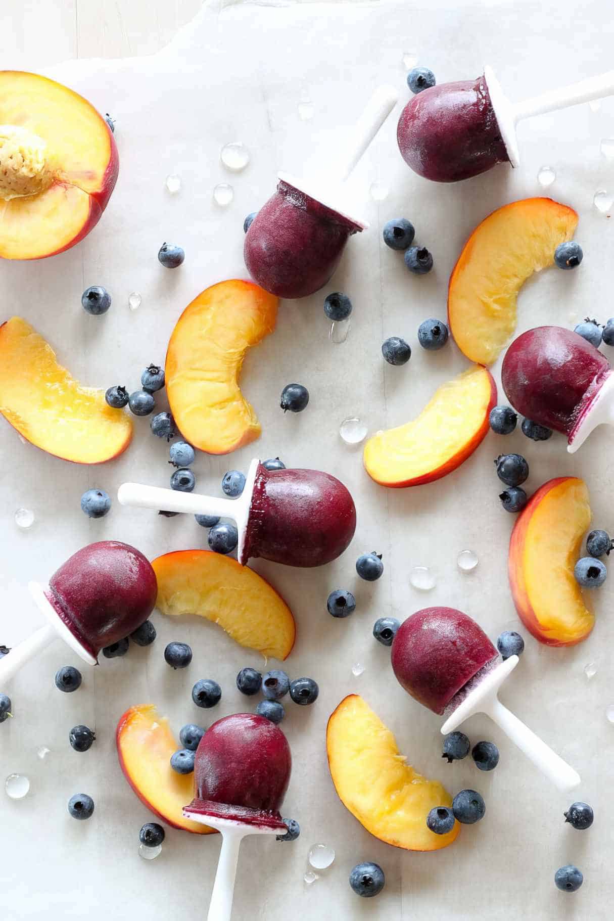 Blueberry Peach Popsicles - A Sweet End Of Summer Treat