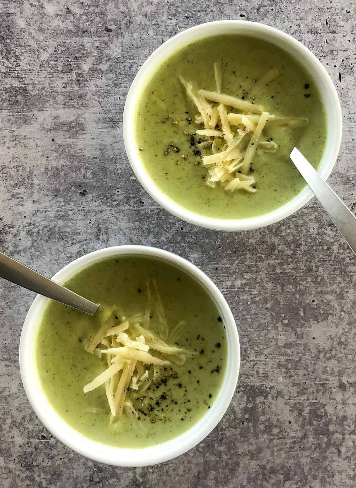 Broccoli Soup with Cheddar - Immersion Blender Recipe