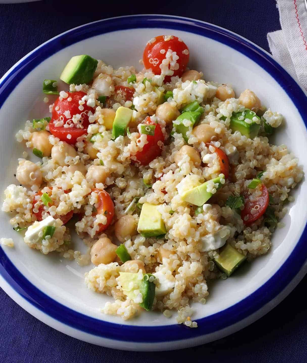 Avocado & Garbanzo Bean Quinoa Salad