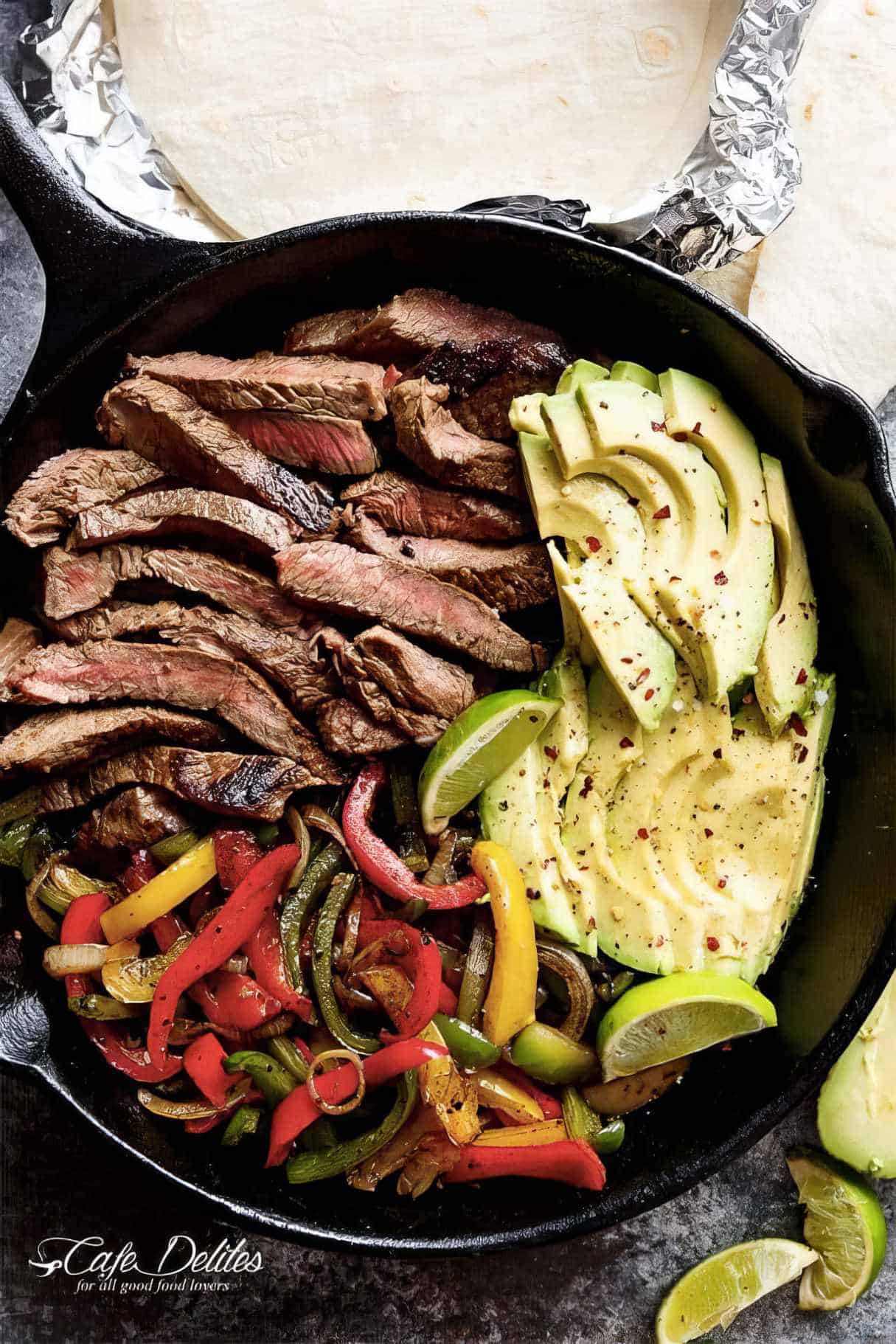 Chilli Lime Steak Fajitas