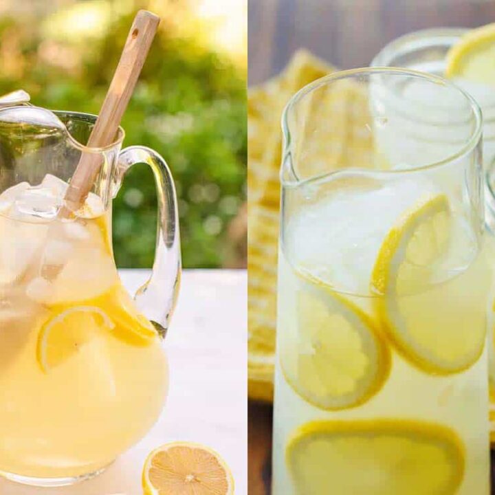 Homemade Lemonade Drinks