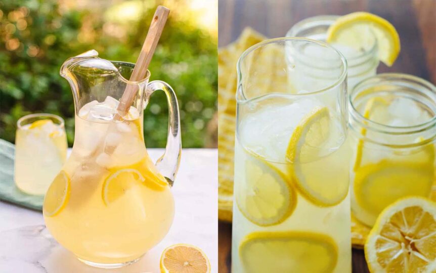 Homemade Lemonade Drinks