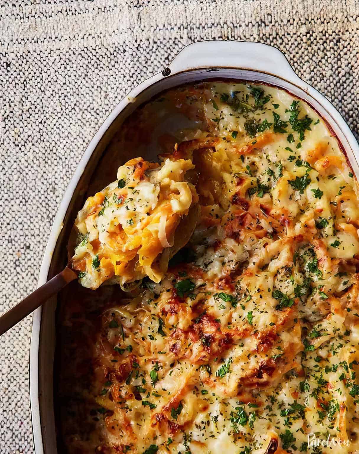  Spiralized Winter Vegetable Gratin 