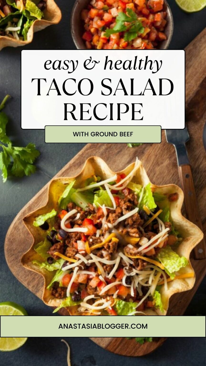 Easy Taco Salad Recipe With Ground Beef - Anastasia Blogger: How to ...