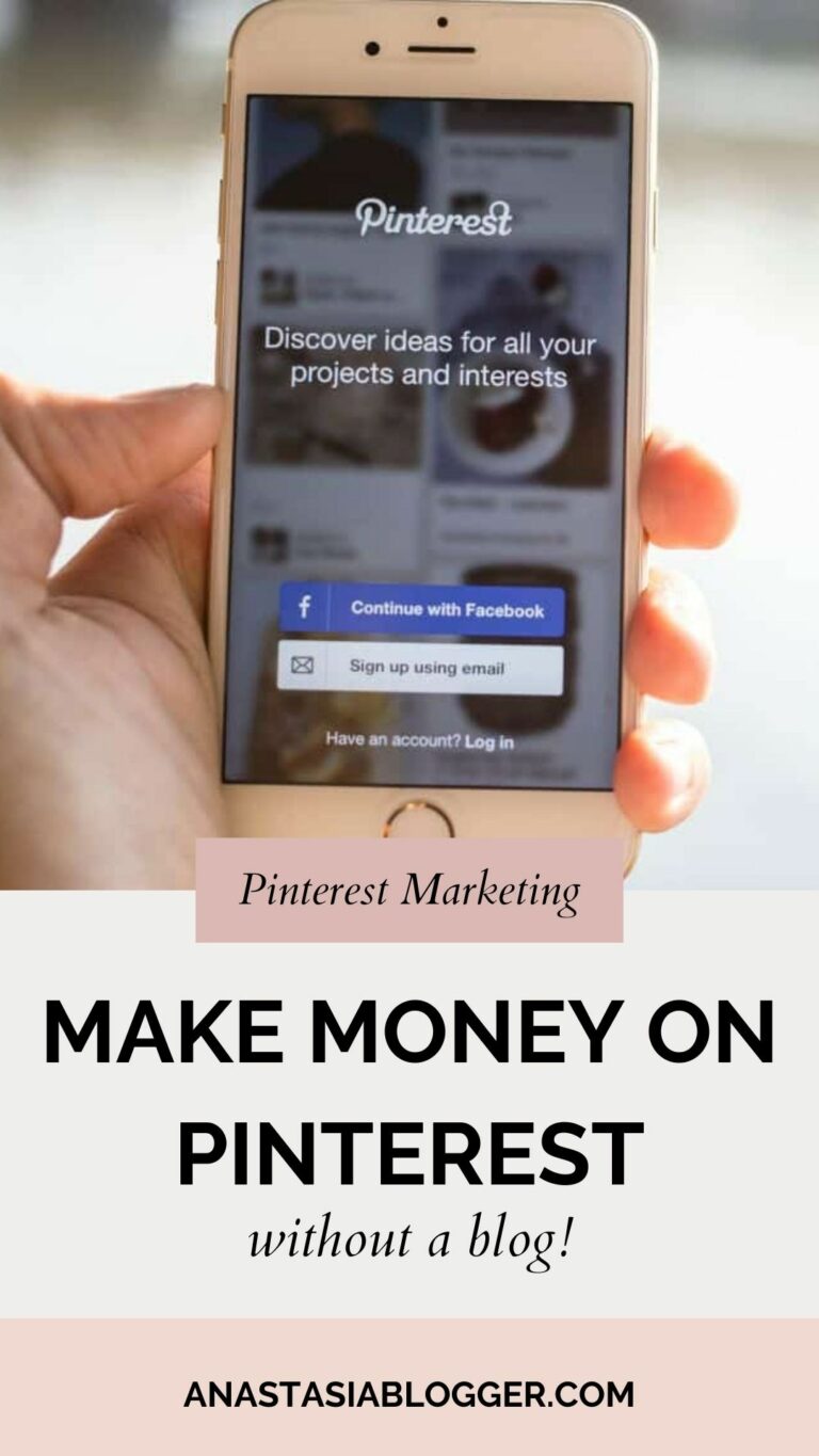 How to Make Money on Pinterest Without a Blog - Anastasia Blogger: How ...