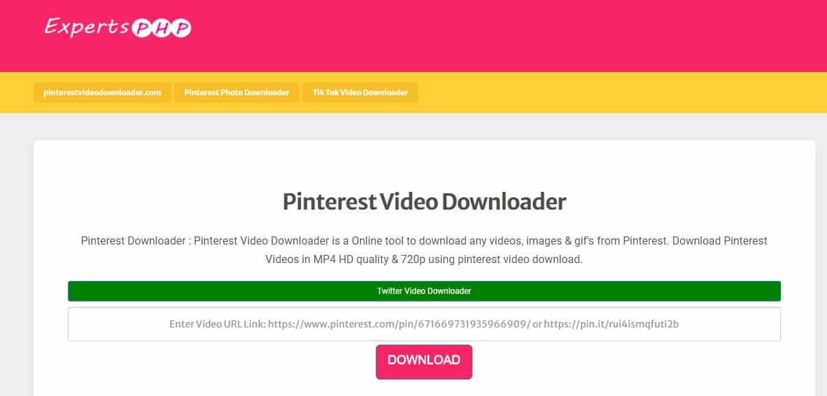download pinterest videos
