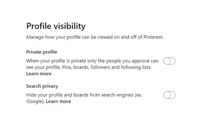 eliminar seguidores de pinterest