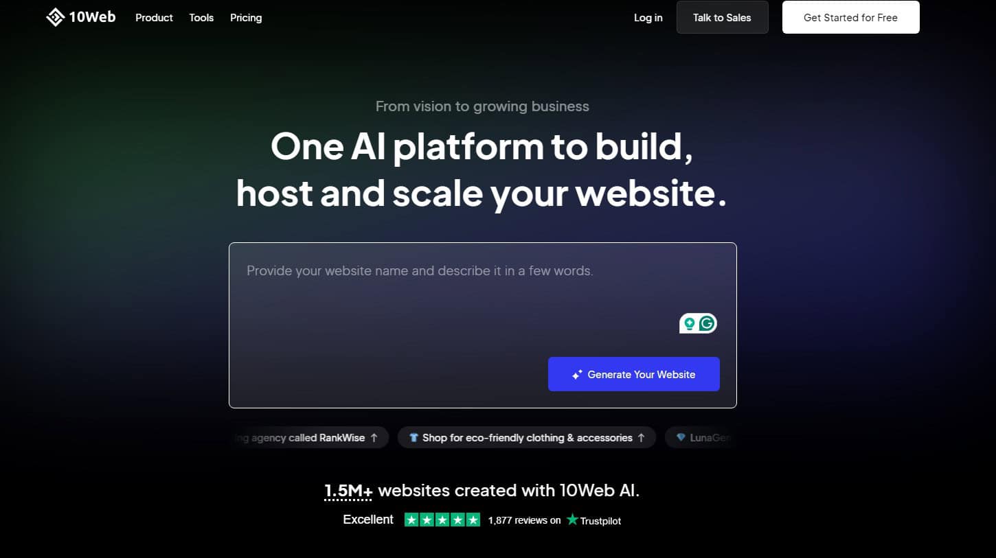 ai website builders