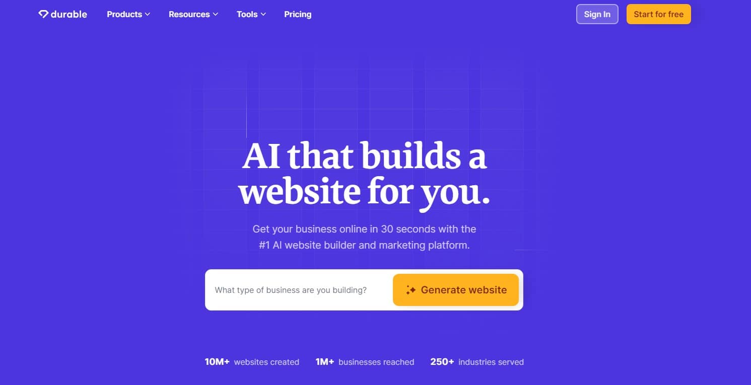 ai website builder