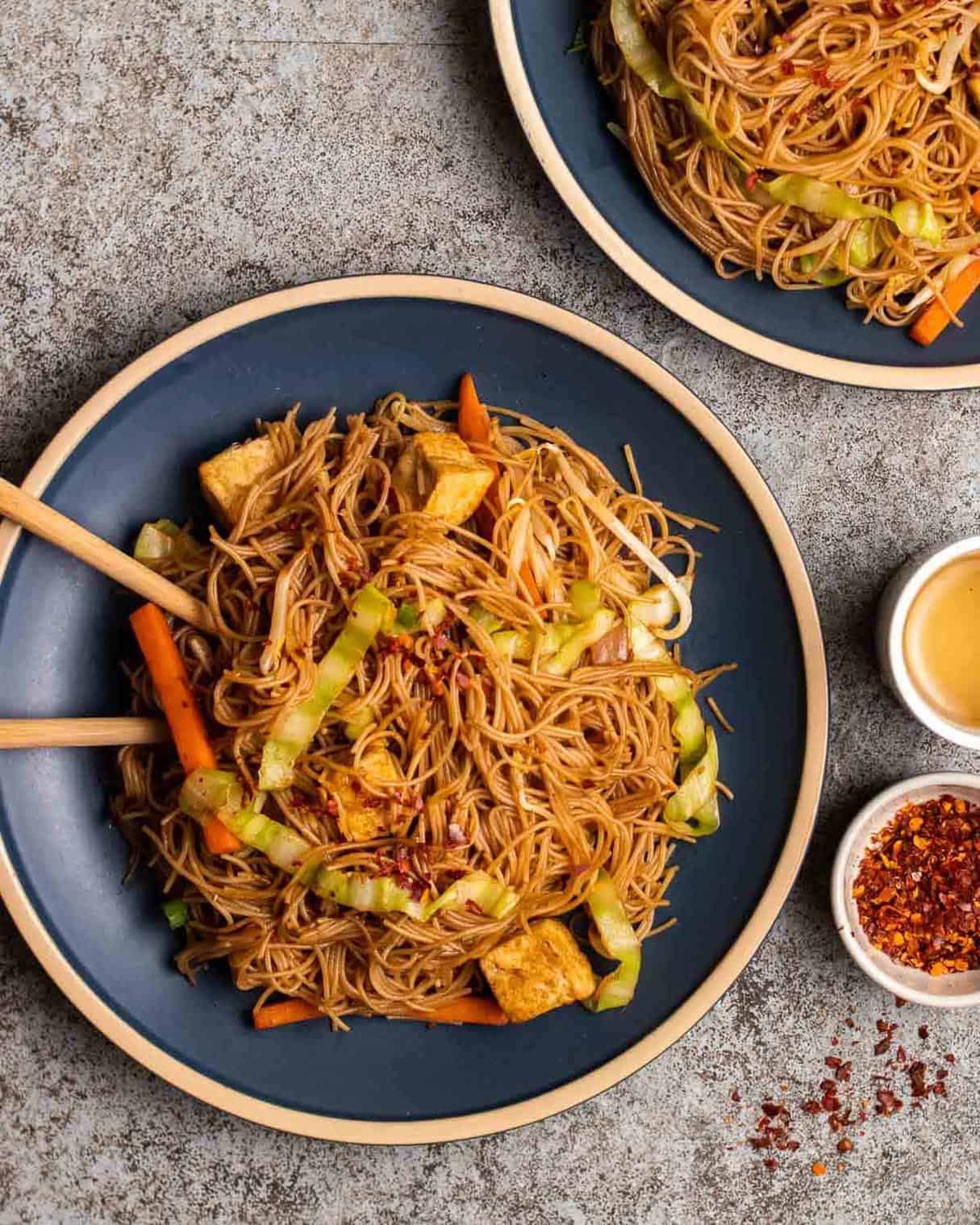 Stir Fry Rice Vermicelli Noodle Asian Recipe