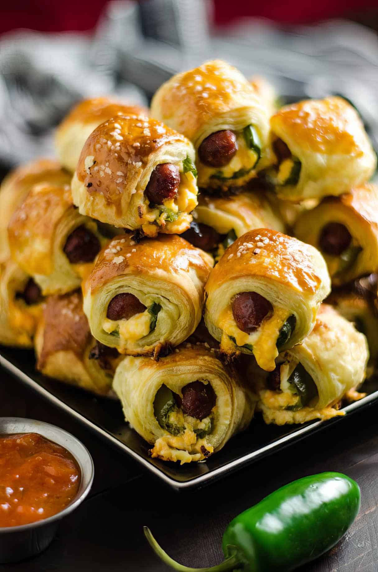Jalapeno Popper Pigs in a Blanket