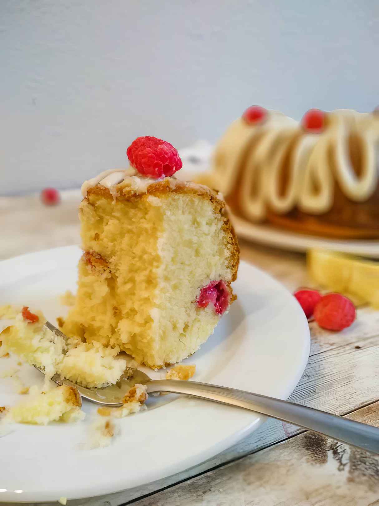 Raspberry Lemon Bundt Cake