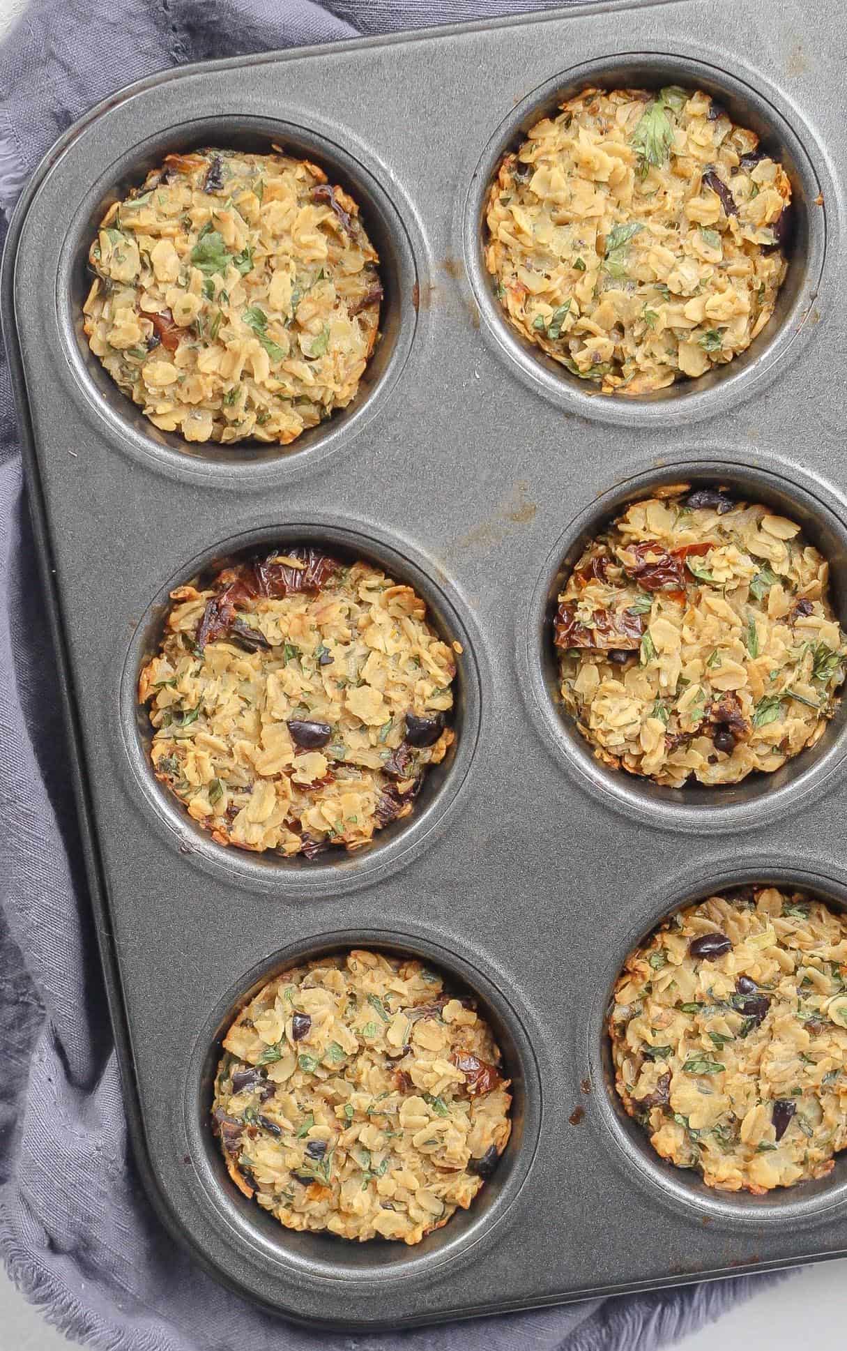 Savory Oatmeal Muffins