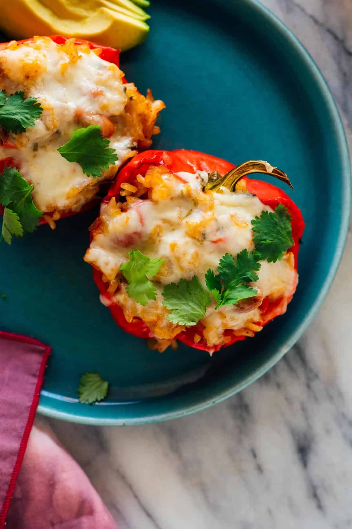 Bean and Veggie Stuffed Peppers