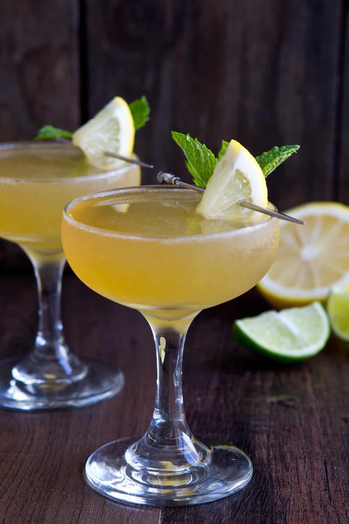 Bourbon Lemon Drop Martini