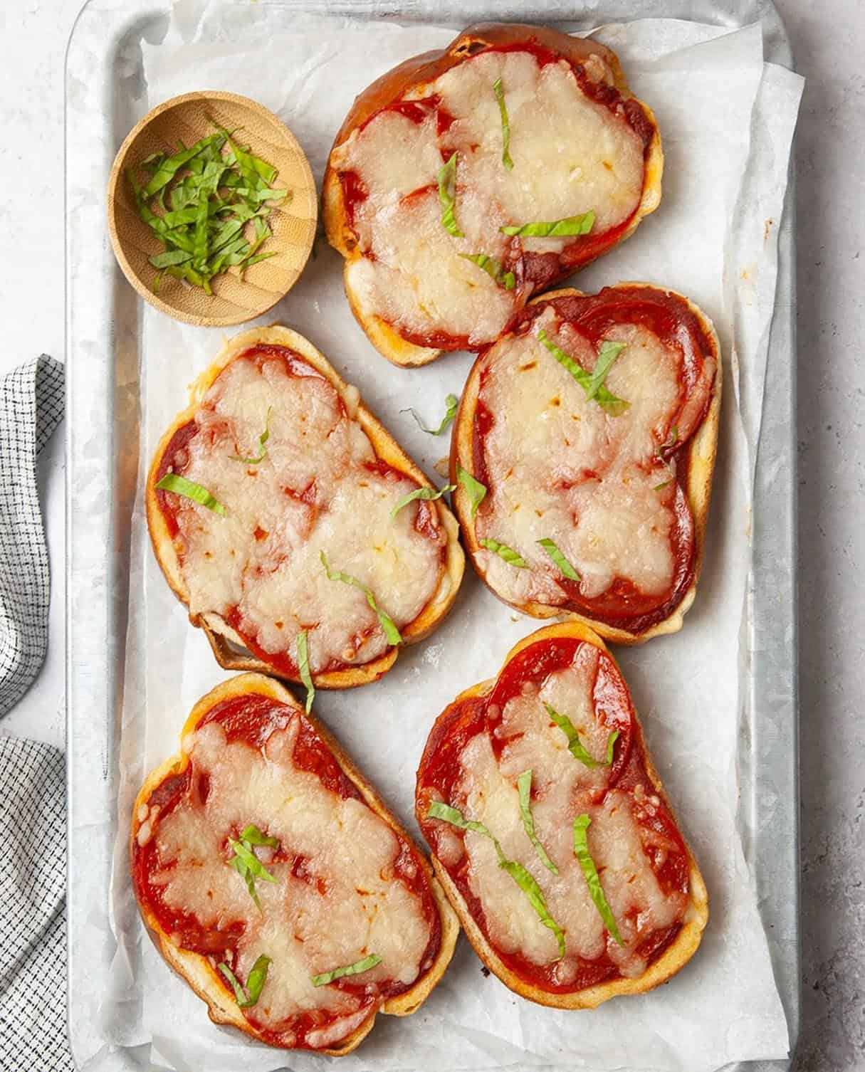 Garlic Toast Pizzas