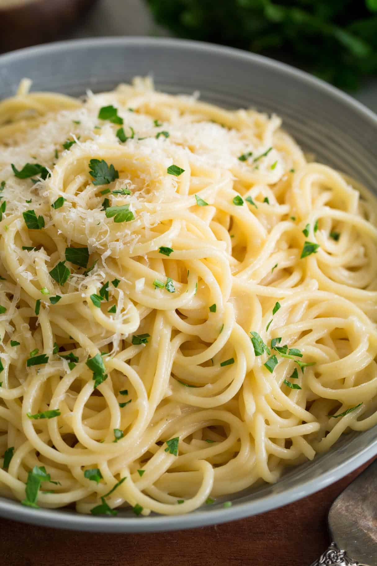 Parmesan Garlic Spaghetti