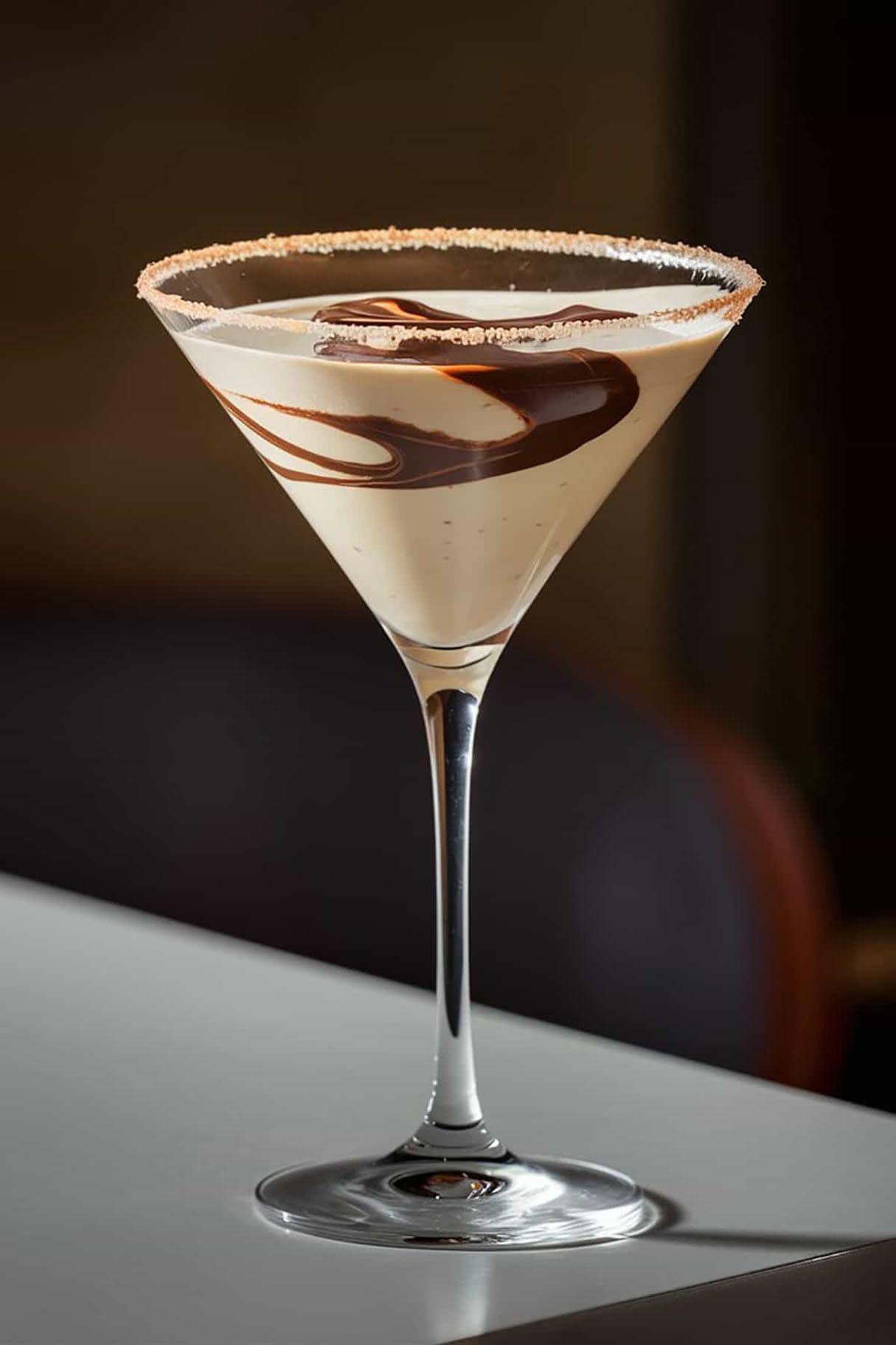 Peanut Butter Cup Whiskey Martini