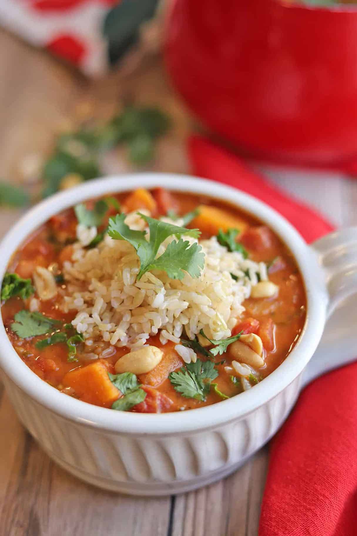 African Peanut Stew With Sweet Potatoes