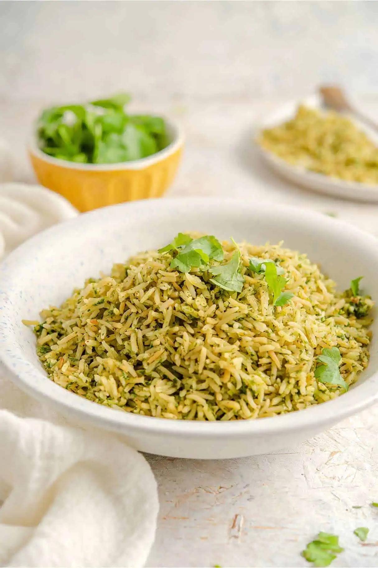 Arroz Verde – Mexican Green Rice – Spinach Rice Pilaf