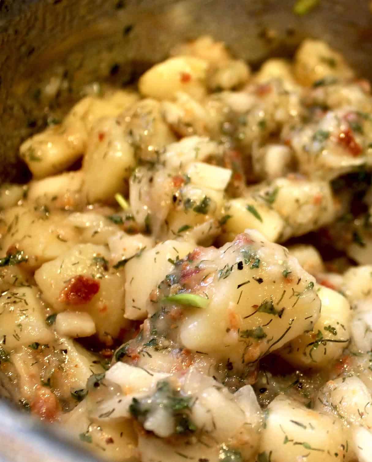Bavarian Potato Salad - My Favorite Oktoberfest Recipe!