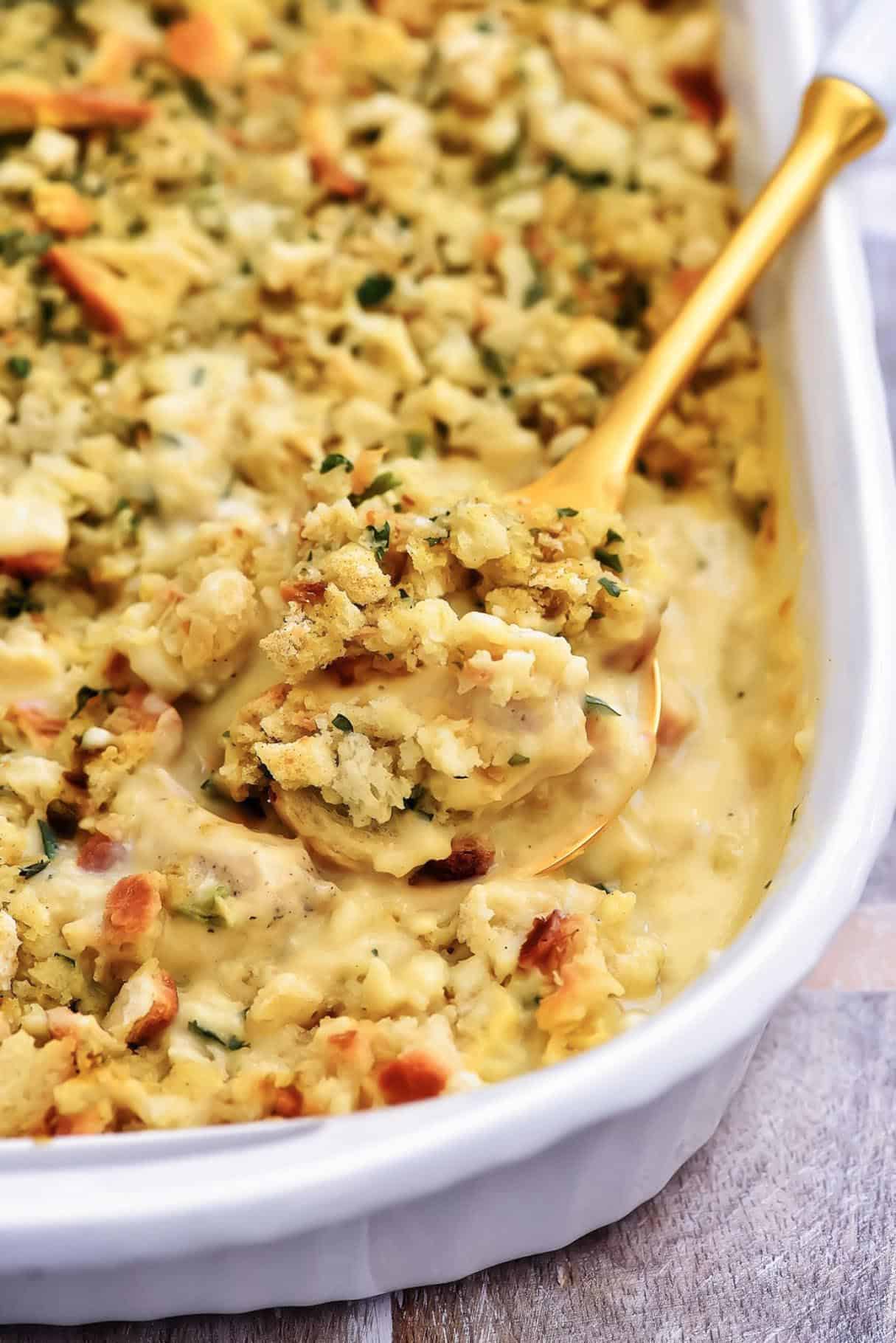 Chicken and Stuffing Bake