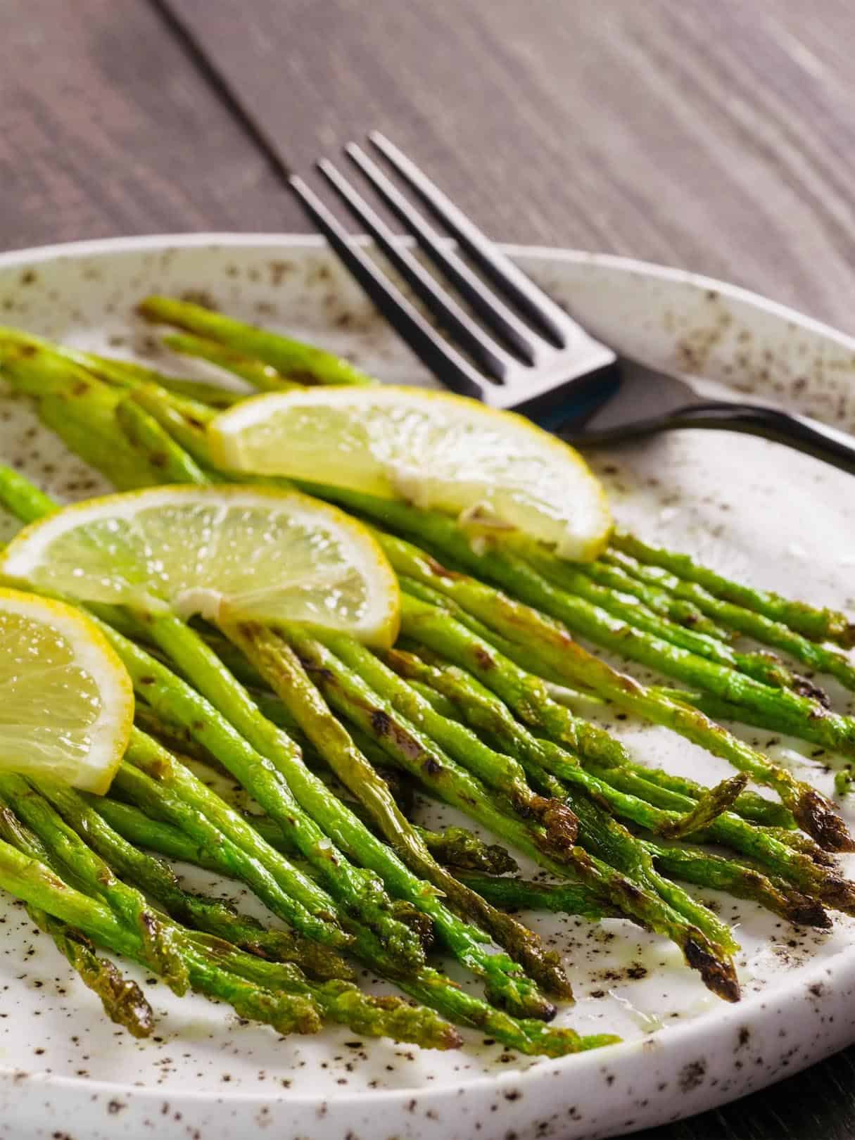 Fancy Roasted Asparagus with Lemon, Butter, and Parmesan Cheese