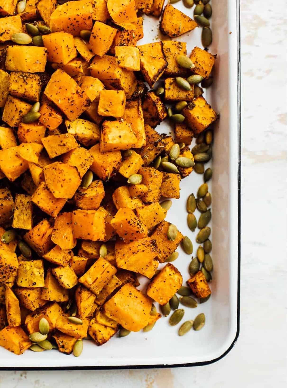 Garlic Herb Air Fryer Butternut Squash