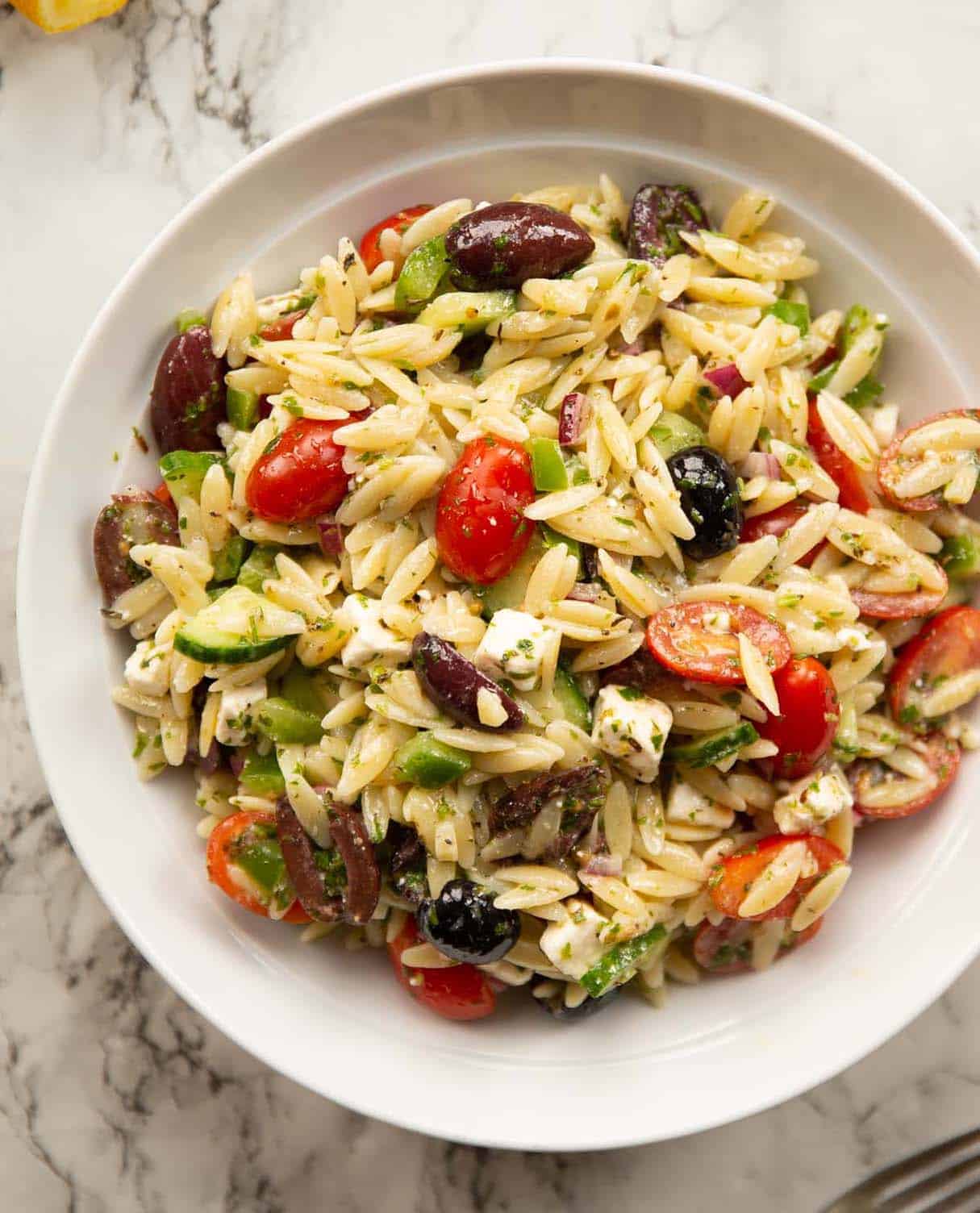 Greek Orzo Pasta Salad Recipe
