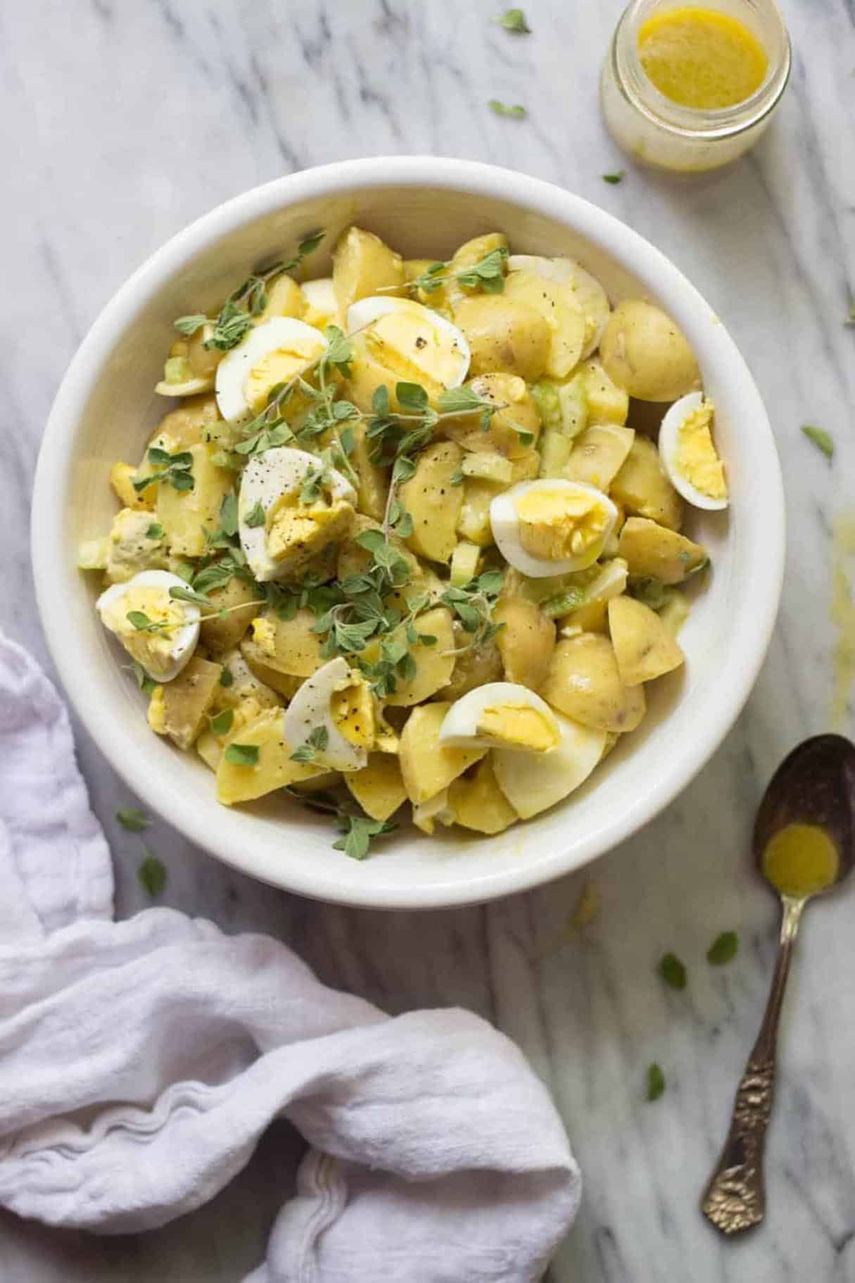 Healthy Potato Salad with Dijon Vinaigrette