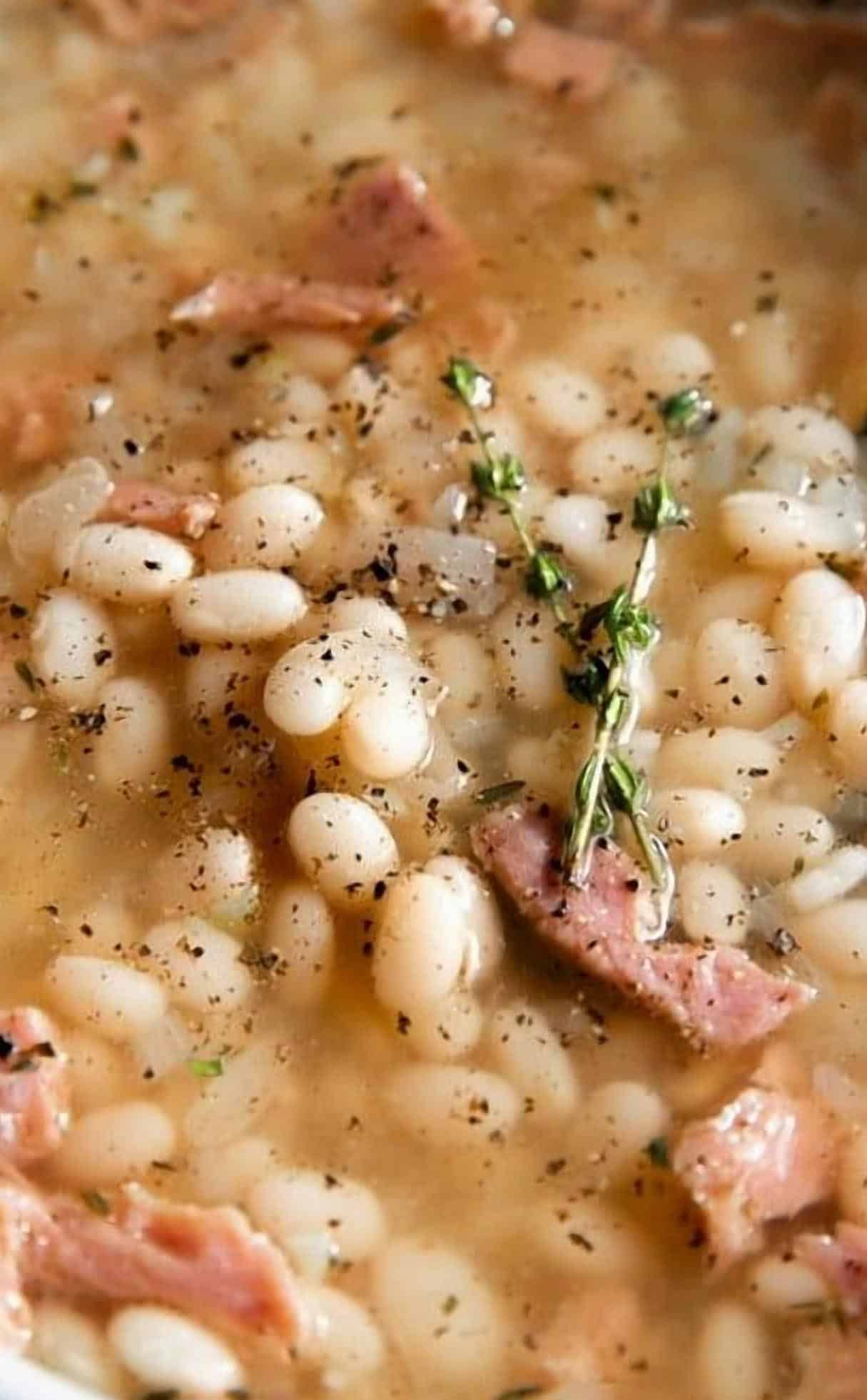Hearty Lima Bean Soup with Ham Bone from Depression-era