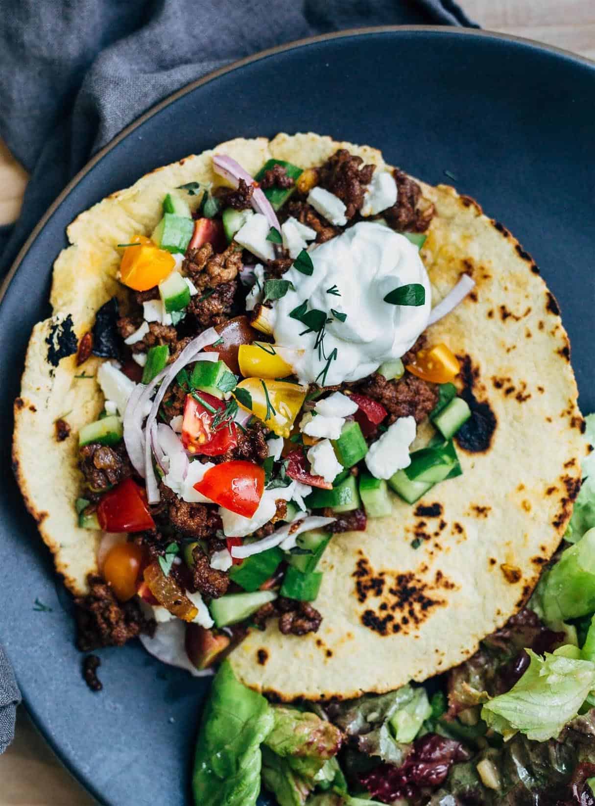 Homemade Ground Lamb Tacos