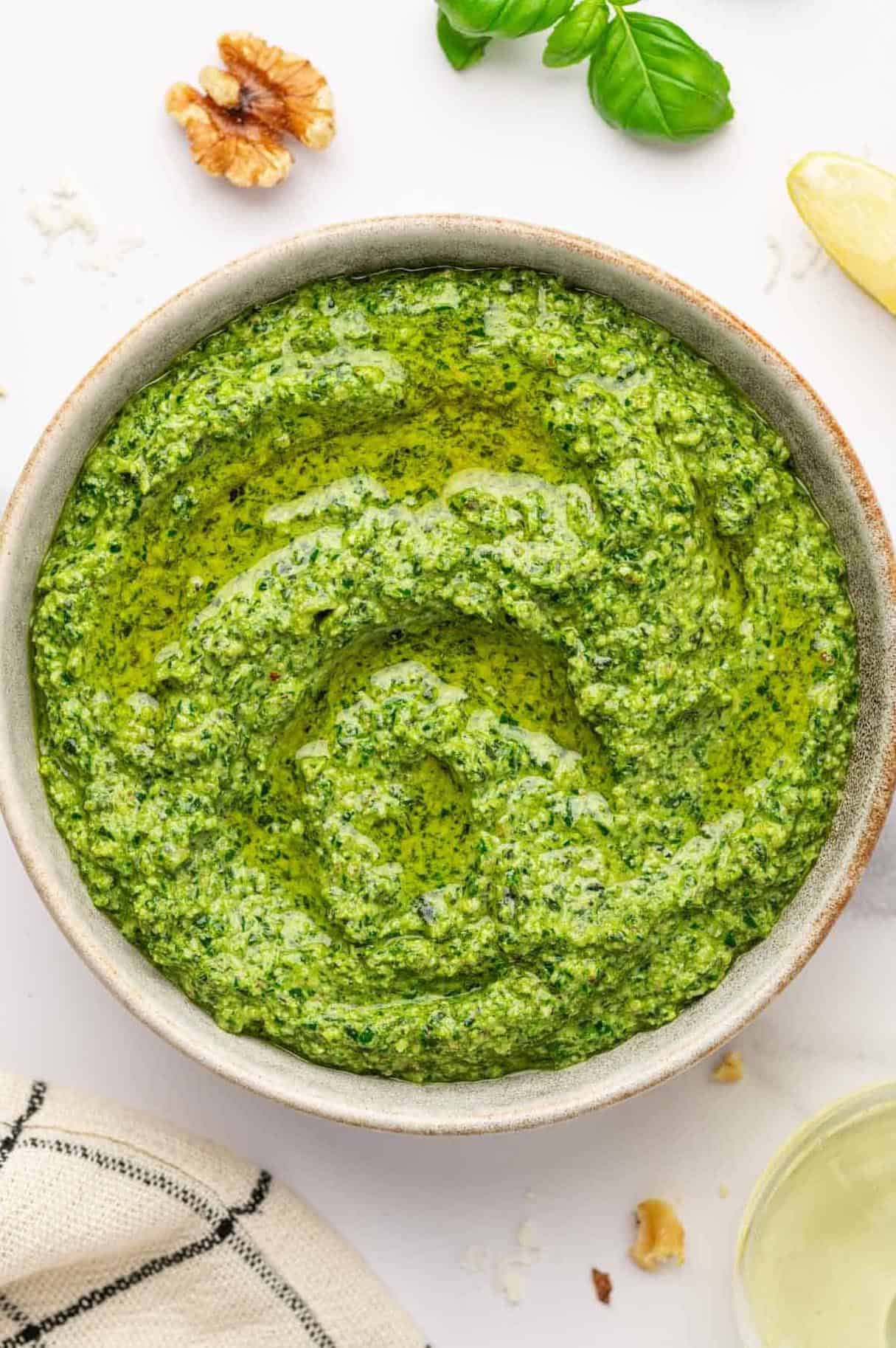 Homemade Pesto Recipe without Nuts