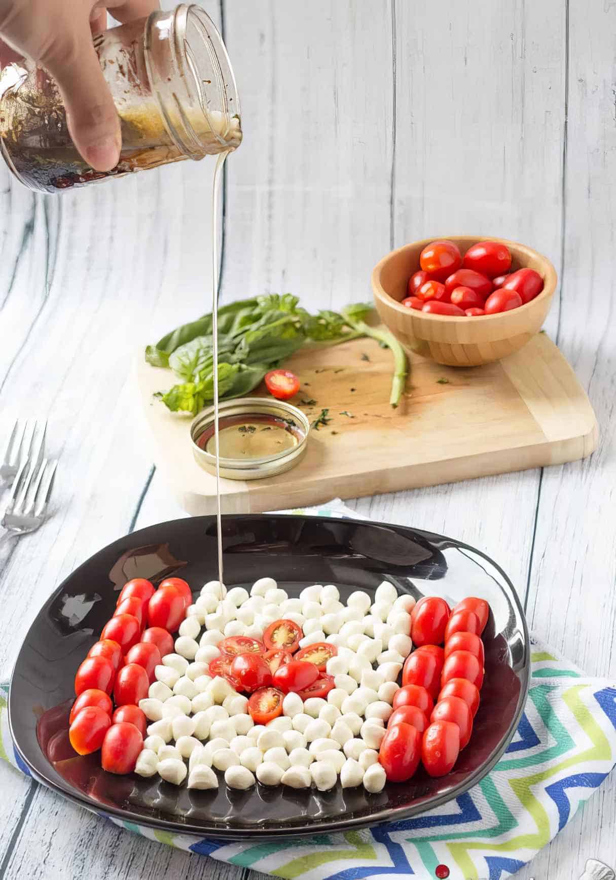 Italian Caprese Salad for Canada Day