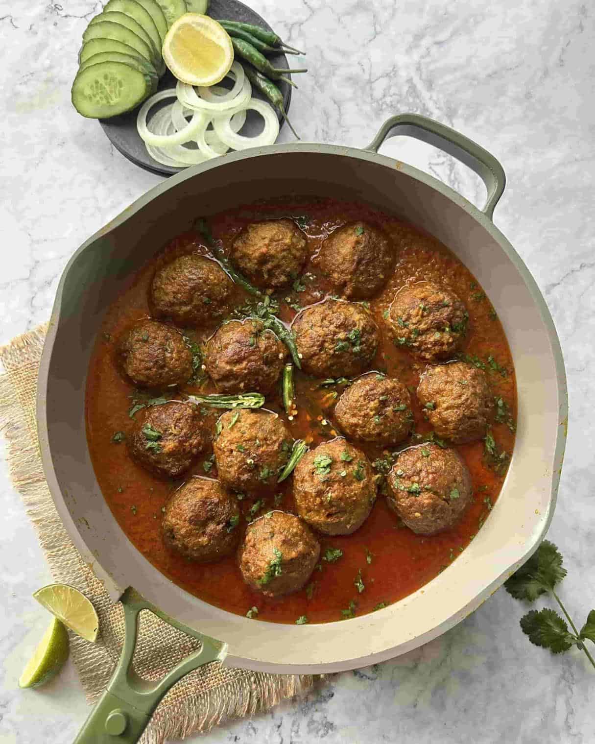 Kofta Curry Recipe (Indian Meatballs in Sauce)