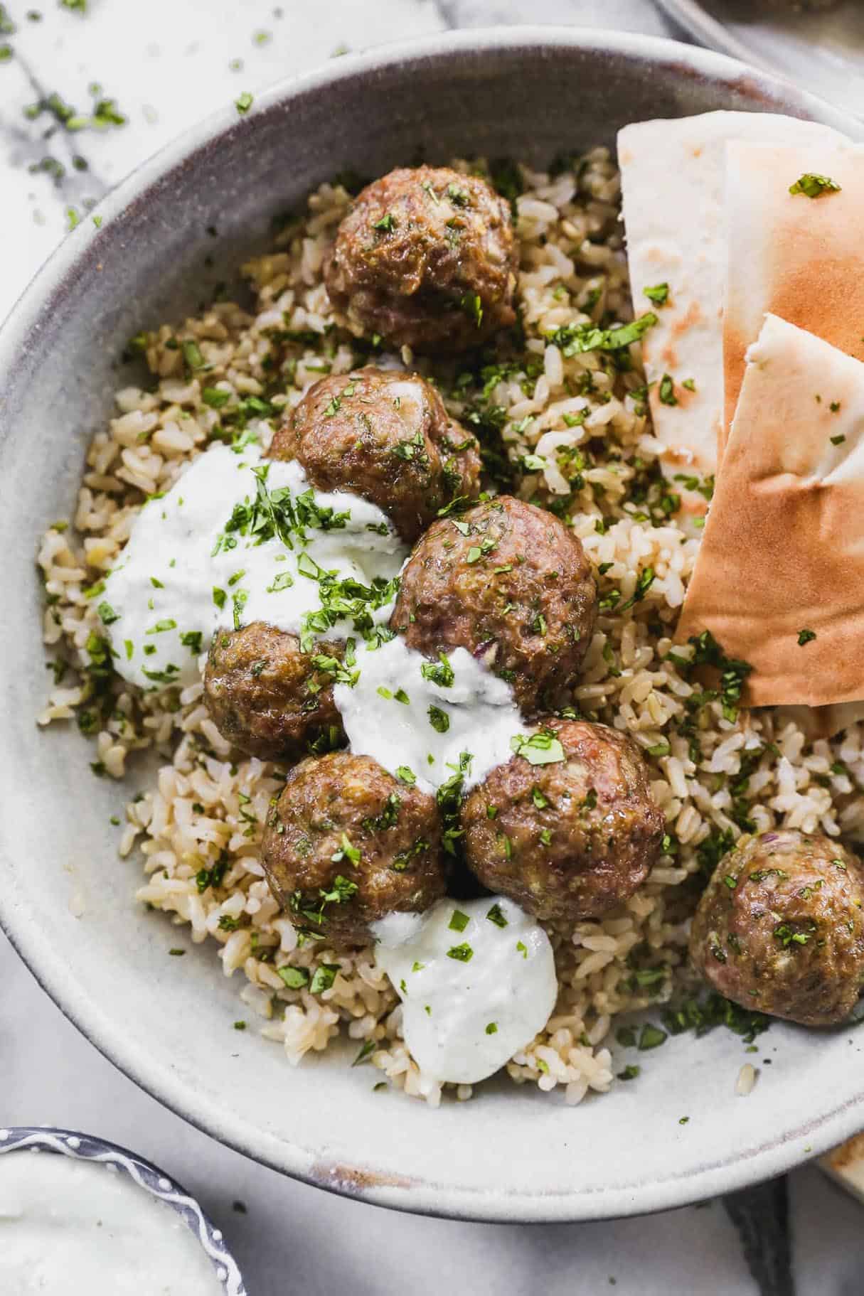 Middle Eastern Curried Lamb Meatballs